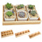 Fleshy Flower Iron Ceramics Flowerpot Wooden Box Succulent Plant Flower Pot