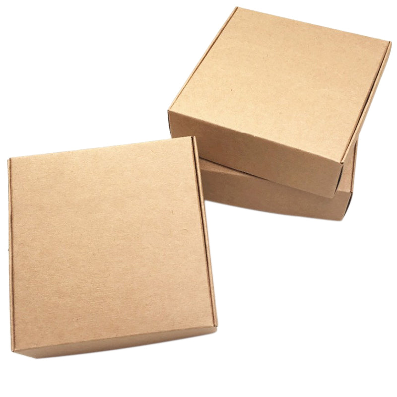 100Pcs Kraft Paper Box Nice Kraft Box Packaging Box Small Size-brown P9M7