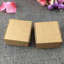 100Pcs Kraft Paper Box Nice Kraft Box Packaging Box Small Size-brown P9M7