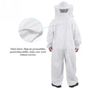 Cotton Beekeepers Bee Suit Professional Full Body Bee Remover Gloves Hat Cl Y5J9