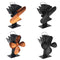 Heat Powered Wood Stove Fan 4 or 2 Blades Log Burner Fireplace Eco Friendly Fan