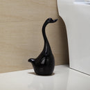 Ceramic Plastic Swan Toilet Brush Holder Creative Bathroom Funny Household  Y3U8