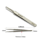 6pcs R'DEER RST10-15 High-Precision Stainless Steel Pointed Tweezers Electronics Tweezers Set