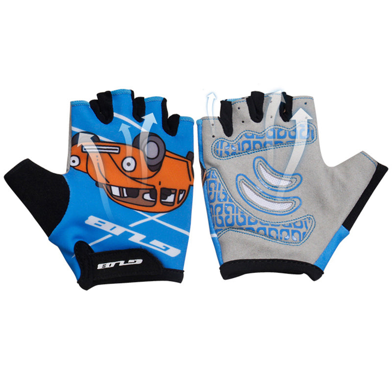 GUB S022 Children Bicycle Gloves Outdoor Cycling Half Finger Motorcycle Jogging Running Sports Safety Protector