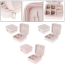 Portable Jewelry Box Zipper PU Storage Organizer Jewelry Holder Packaging D Q2M1