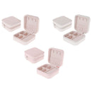 Portable Jewelry Box Zipper PU Storage Organizer Jewelry Holder Packaging D Q2M1