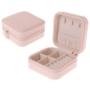 Portable Jewelry Box Zipper PU Storage Organizer Jewelry Holder Packaging D Q2M1