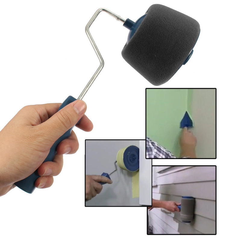 8Pcs DIY Paint Roller Kit Painting Seamless Brush Tool with Handle for Wall Ceiling Decoration