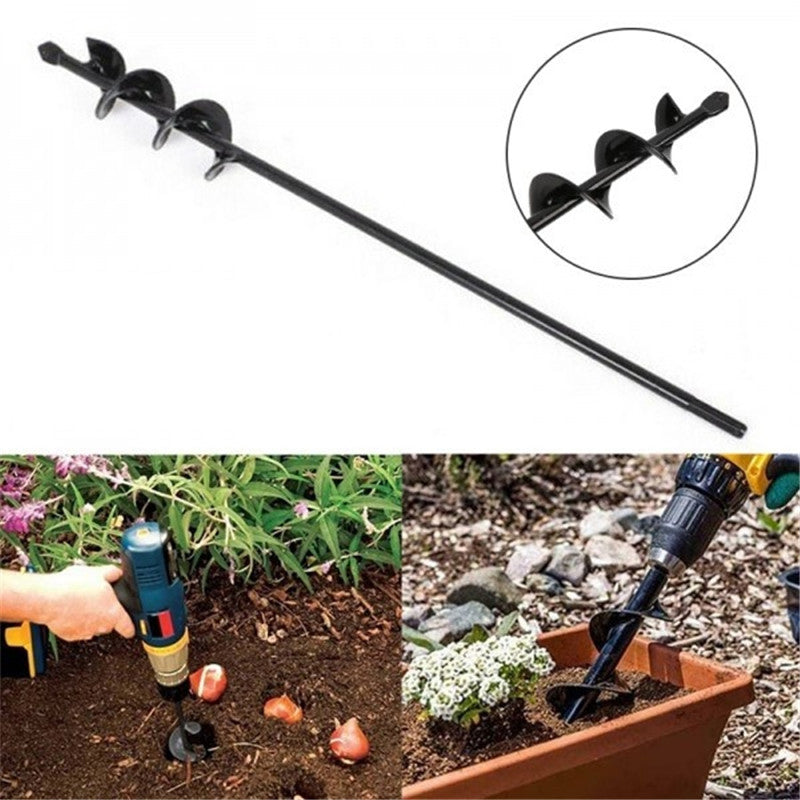 4x22/5x22/4x45cm Auger Earth Planter Drill Bit Post Hole Digger Bit for Garden Planting
