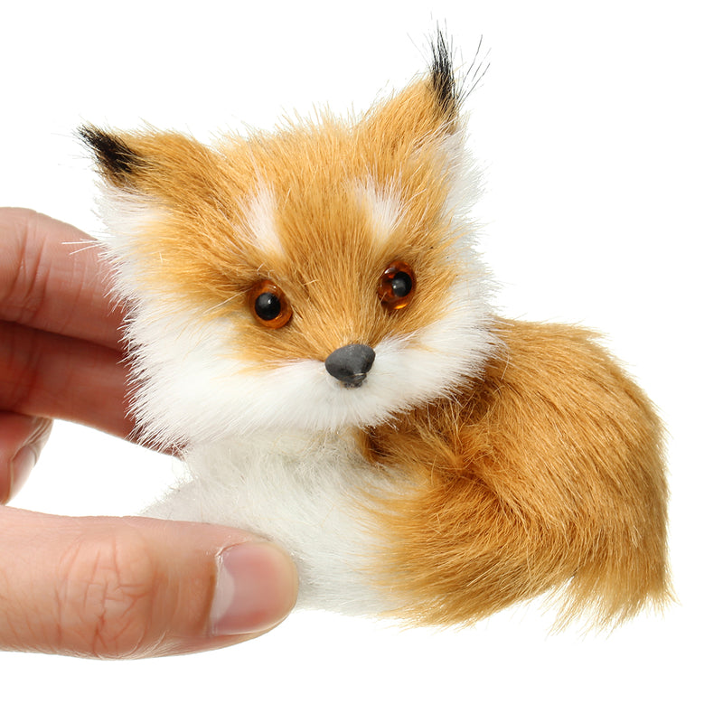 Cute Plush Stuffed Little Animal Sitting Sleeping Simulation Toy Animal Birthday Gift Home Decorations