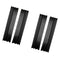 2 x Black Sheer Eyelet Curtain Door Valance Gauze Tulle Decor Living Bedroom