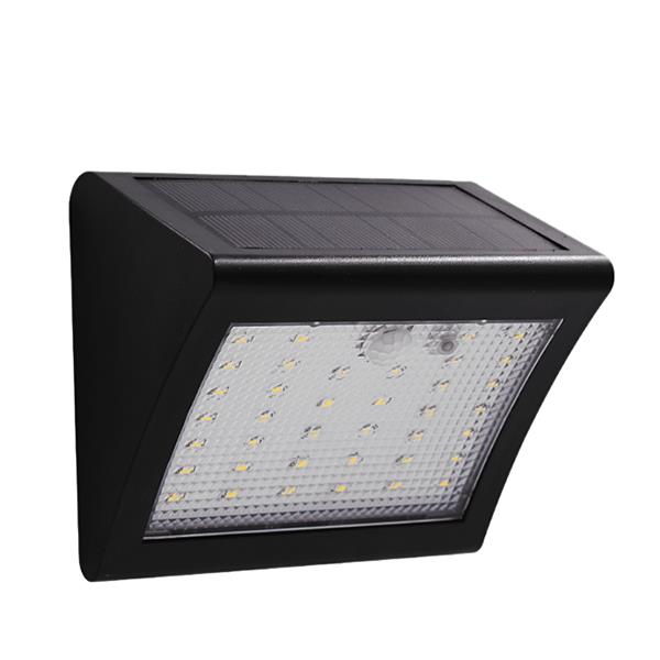 Solar Powered 38LED IP65 Waterproof 500LM PIR Motion Sensor LED Wall Light Outdoor  Security Lamp
