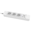 DHEKINGD D555 Smart WIFI App Control Power Strip with 3 EU Outlets Plug 4 USB Fast Charging Socket Work Power Outlet