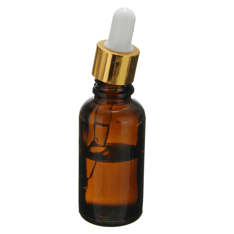 30/50/100ml Amber Glass Essential Oil Dropper Bottles Vials Containers