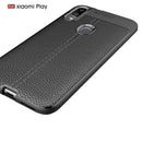 Bakeey Anti-fingerprint Litchi Silicone Soft Protective Case for Xiaomi Mi Play