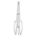 Stainless Steel Light Durable Eyebrow Embroidery Triangular Ruler Accurate Measurement