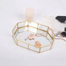 Nordic Style Glass Copper Geometry Storage Baskets Box Simplicity Style Hom W1Q7