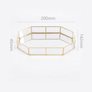 Nordic Style Glass Copper Geometry Storage Baskets Box Simplicity Style Hom W1Q7