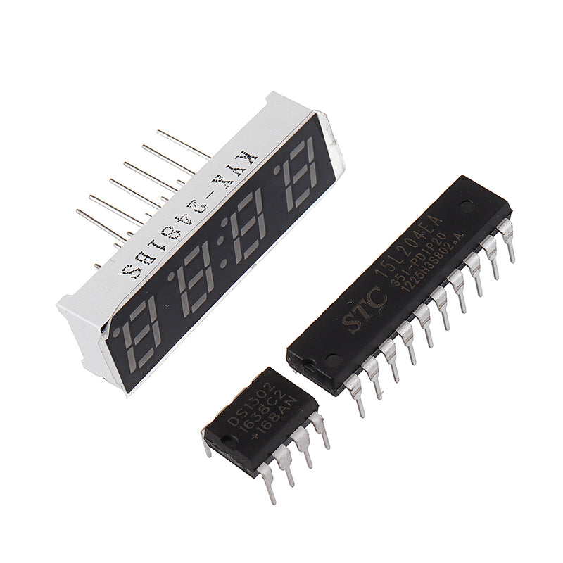 Digital Tube LED Digital Watch Electronic Clock DIY Kit Microcontroller MCU Watch With Transparent Case