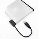 USB 2.0 to Mini Sata II 7+6 13Pin Adapter Converter Cable for Laptop CD/DVD