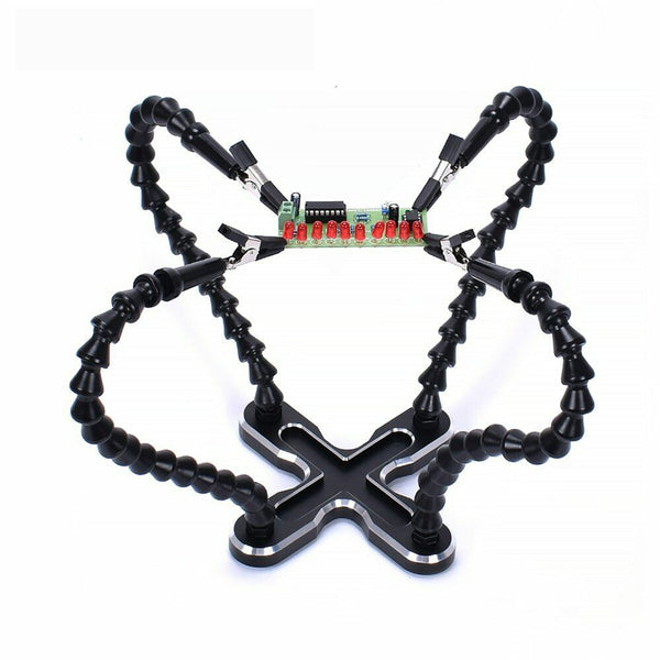 Third Helping Hand Soldering PCB Holder Welding Tool Repair Fixture Flexible 4 Arms
