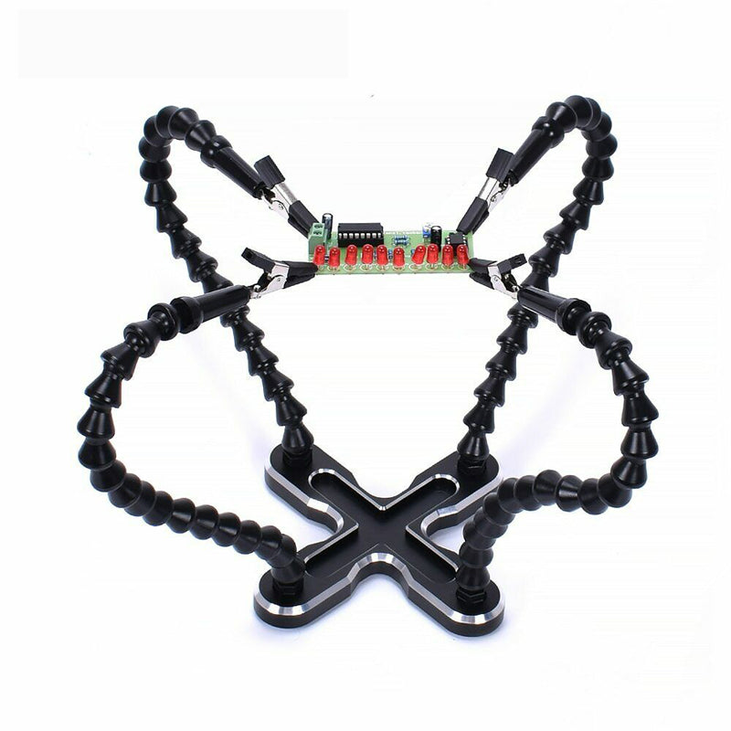 Third Helping Hand Soldering PCB Holder Welding Tool Repair Fixture Flexible 4 Arms