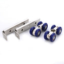 2Pcs Hardware Accessories 4 Wheel Sliding Door Wardrobe Pulley Wooden Door