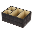 Pu Leather Storage Boxes Luxury For Remote Control Phone Cosmetic Make Up C H1P3
