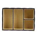Pu Leather Storage Boxes Luxury For Remote Control Phone Cosmetic Make Up C H1P3