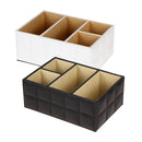 Pu Leather Storage Boxes Luxury For Remote Control Phone Cosmetic Make Up C H1P3