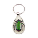 Glow-In-The-Dark Real Insect Keychain (Green Chafer) G1D4