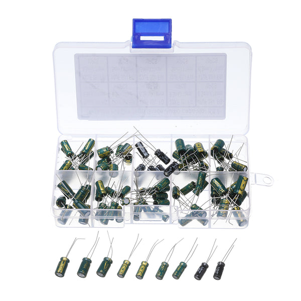 100pcs 100uF 10V-47uF 63V HiFi DIY High Grade Audio Electrolytic Capacitor Kit