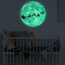 30Cm Large Moon Glow In The Dark Pattern Stickers Luminous DIY Wall Sticker
