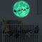 30Cm Large Moon Glow In The Dark Pattern Stickers Luminous DIY Wall Sticker