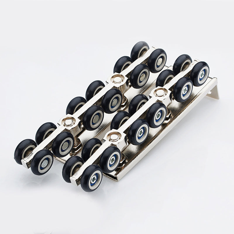 1 Pair/Set Cold Rolled Steel Sliding Wooden Door Closet Hardware Kit Door WhV8W5