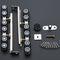 1 Pair/Set Cold Rolled Steel Sliding Wooden Door Closet Hardware Kit Door WhV8W5