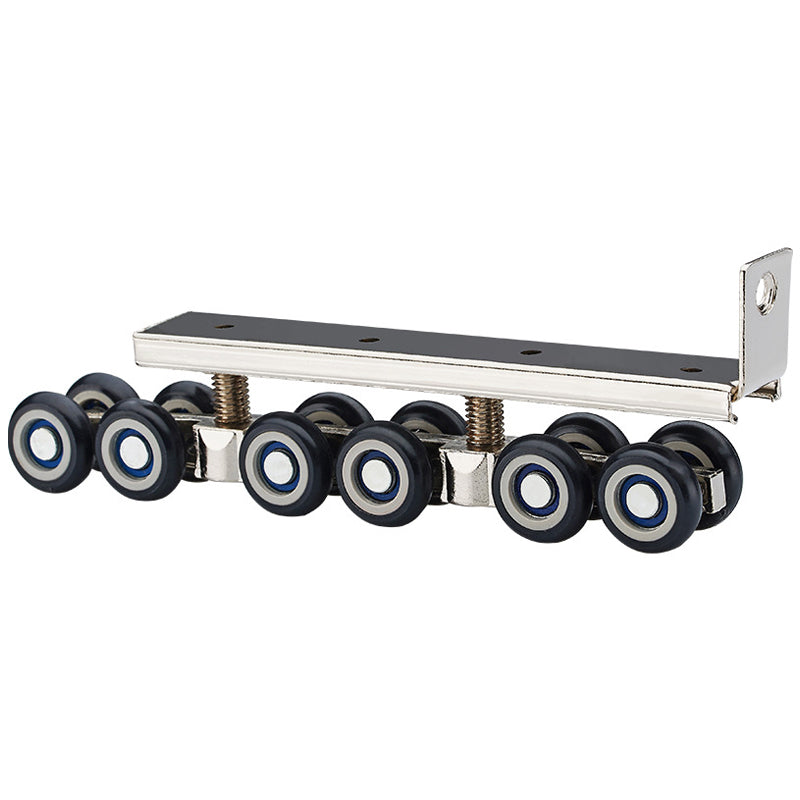 1 Pair/Set Cold Rolled Steel Sliding Wooden Door Closet Hardware Kit Door WhV8W5