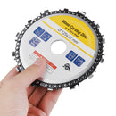 Drillpro 5 Inch Grinder Chain Disc 22mm Arbor 14 Teeth Wood Carving Disc For 125mm Angle Grinder