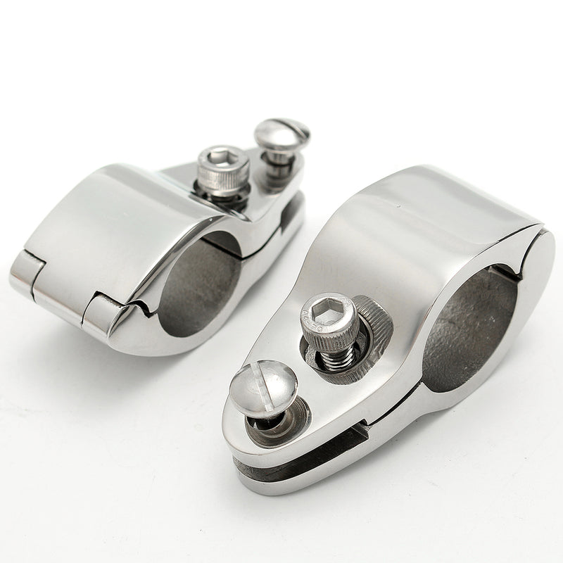 316 Stainless Steel Mount Hinge Fittings Boat Bimini Top Hinged Jaw Slide Marine Hardware