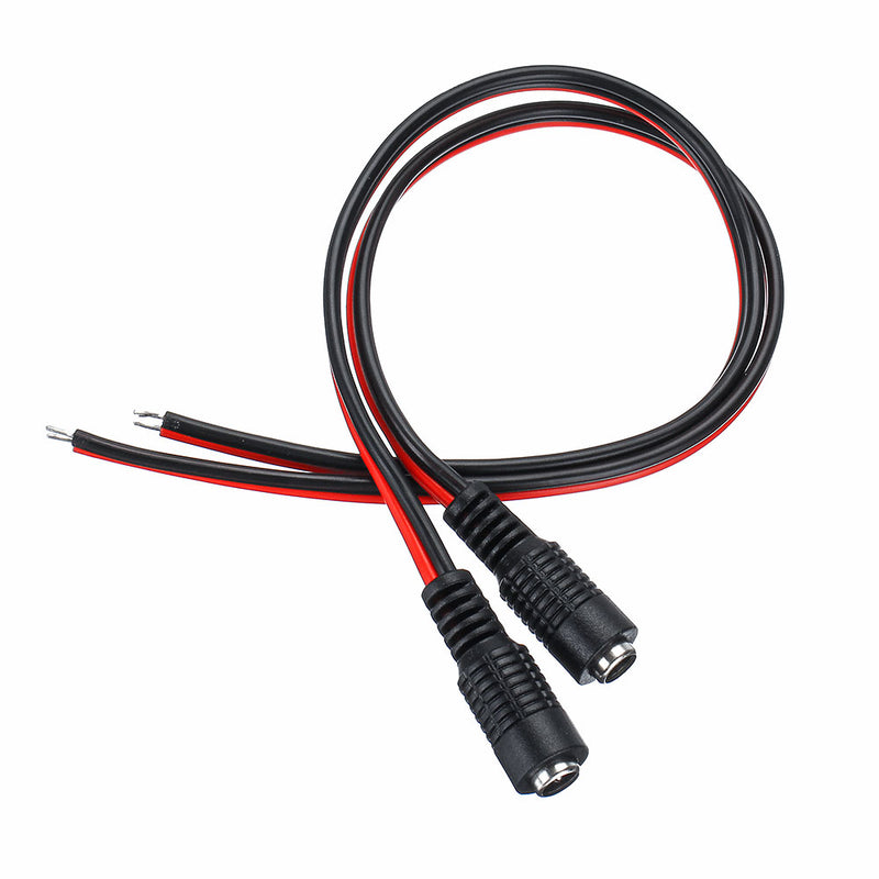 10Pcs Pure Copper Core Female DC Power Supply Wire Jack Plug Wire Connector CCTV Security Camera Surveillance LED