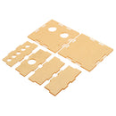 3pcs Transparent Acrylic Housing Shell For 6J1 Tube Preamplifier Amplifier Module Case