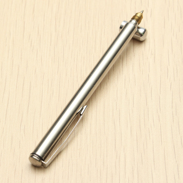 Stainless Steel 6 Section Telescopic Pointer Instrument Baton Ball Pen