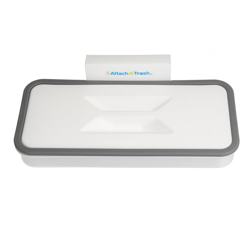 Plastic Attach-A-Trash Hanging Garbage Trash Bag Holder Kitchen Bathroom Tool