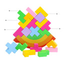 Rainbow Balancing Frame Baby Early Learning Montessori Teaching Aids Wood Blocks Toys