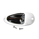 1pcs Boat Guitar Jack 1/4 Inch Input Output Jack Plate Socket 6.35mm Chrome C5D3