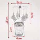 Rotary Spinning Candlestick Tealight Candle Holder Metal Tea Light Holders  V4S3