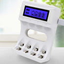 4 Slots Lcd Screen Usb Battery Charger For Rechargeable Aa/Aaa/Ni-Cd/Ni-Mh X4T2