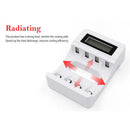 4 Slots Lcd Screen Usb Battery Charger For Rechargeable Aa/Aaa/Ni-Cd/Ni-Mh X4T2