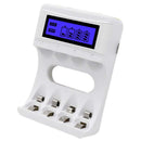 4 Slots Lcd Screen Usb Battery Charger For Rechargeable Aa/Aaa/Ni-Cd/Ni-Mh X4T2