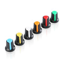 5Pcs 6 Color Yellow Orange Blue White Red Green WH148 Potentiometer Knob Ca